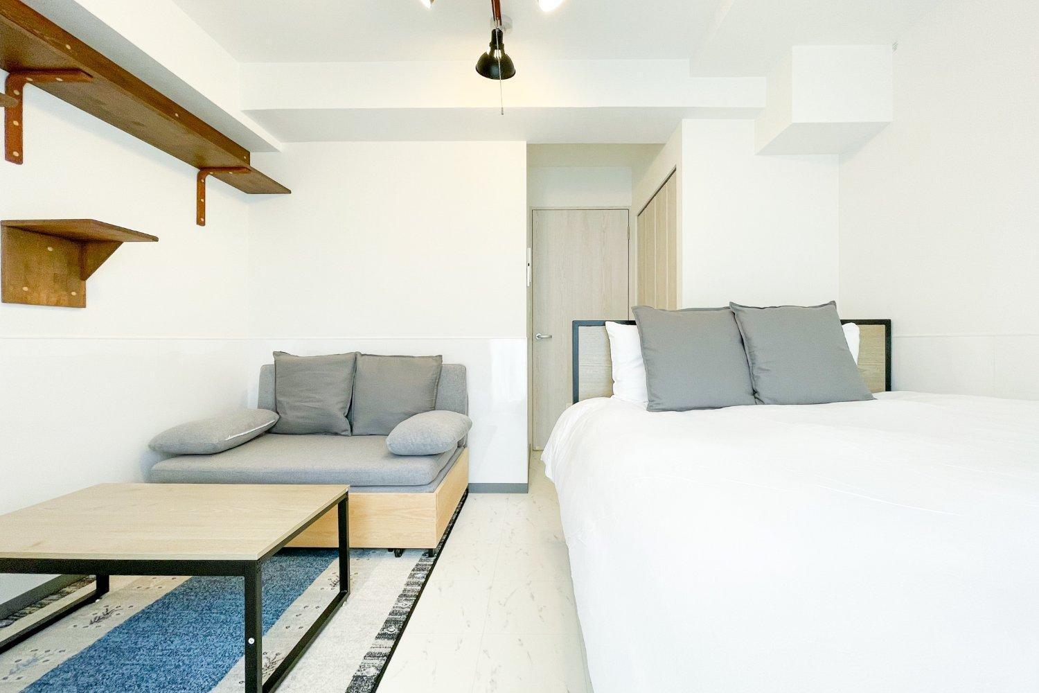 Appartement Blue Shimanouchi à Ōsaka Chambre photo